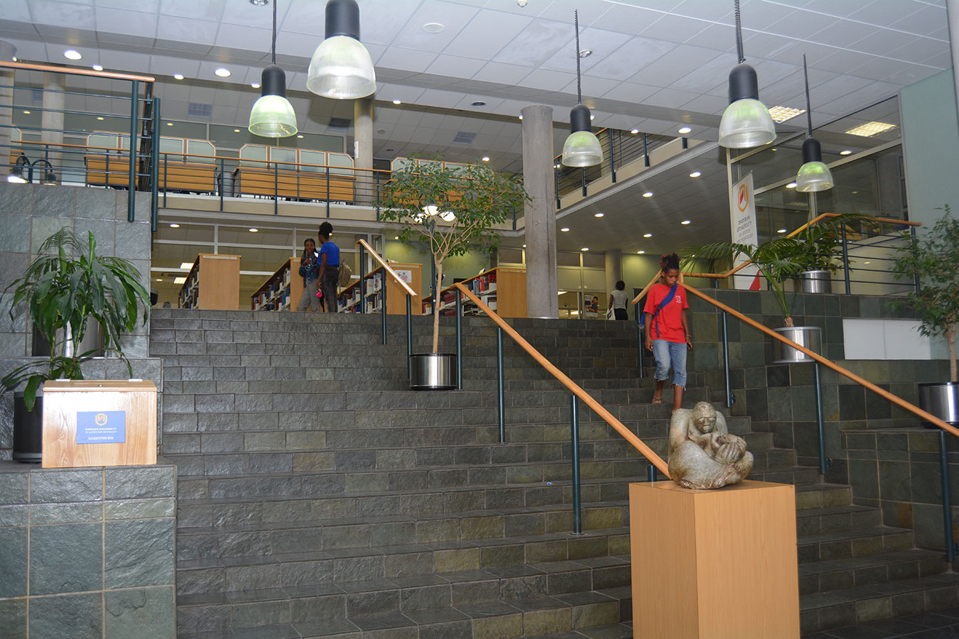 The library staircase